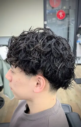 ショート パーマ 理容プラージュ燕三条 福井のヘアスタイル