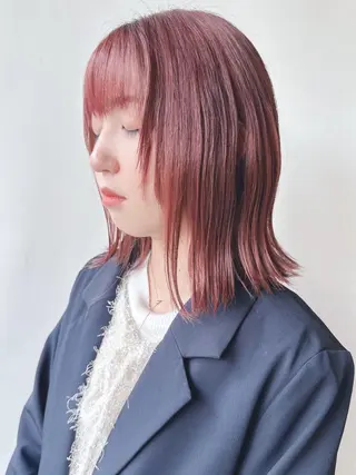 ミディアム ボブ/ゆるふわ ボブパーマ/とういのヘアスタイル