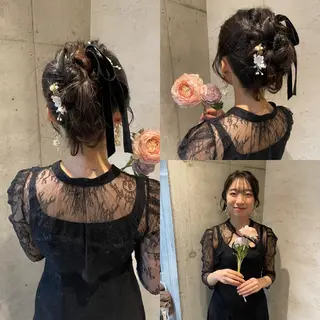 ロング ヘアアレンジ 美髪× ヘアセット✨Araiのヘアスタイル