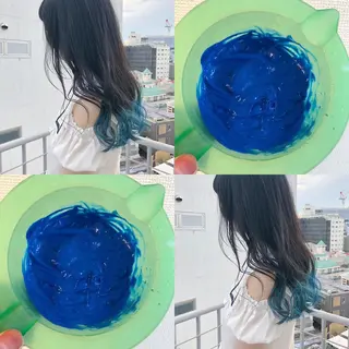 ロング カラー ヘアアレンジ 【池袋/スパイキー ショート】ⓝⓘⓜⓤのヘアスタイル
