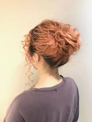 セミロング ヘアメイク エンカレッジのヘアスタイル