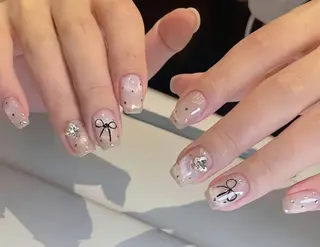 ネイル By moonネイル 🌷ワンホン/韓国風のネイルデザイン