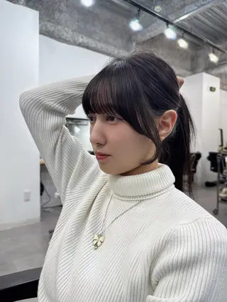 のり🐼顔まわり/ 韓国/レイヤーカットのヘアスタイル