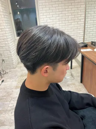 ショート パーマ メンズ U24⭐️ミニモ学割 ／浅野未来🌼.*のヘアスタイル