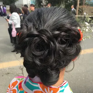 ロング ヘアアレンジ すぐ巻ける縮毛矯正 🍀勝倉　麗のヘアスタイル