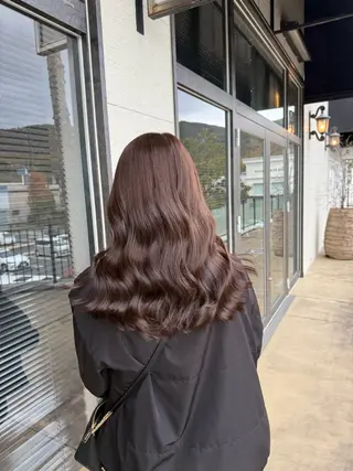 ロング カラー 鵜飼 真伍のヘアスタイル