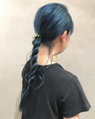 ロング カラー ヘアアレンジ 優作 〜圧倒的信頼〜のヘアスタイル