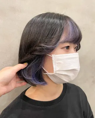 ショート カラー ヘアアレンジ 【ピンク/韓国ヘア/ ヘアセット】亜海のヘアスタイル