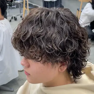 セミロング パーマ ヘアアレンジ メンズ fifth 石川 凪のヘアスタイル