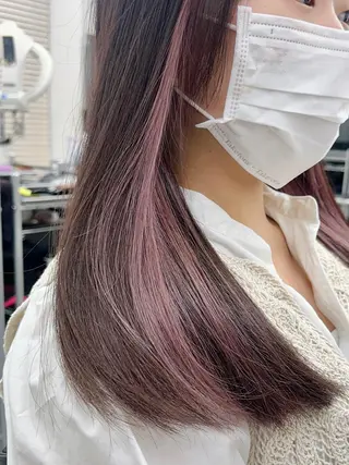 セミロング カラー ブリーチダブルカラー 【koide】のヘアスタイル