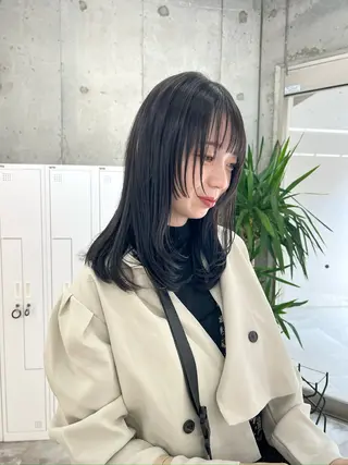 ミディアム 🫧ふじたまゆ🫧 レイヤーカット✂︎のヘアスタイル