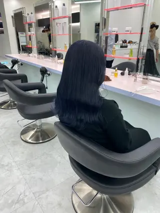 セミロング カラー パーマ ヘアアレンジ メンズ 🤍透明感カラー🤍 似合わせ🤍AINEのヘアスタイル