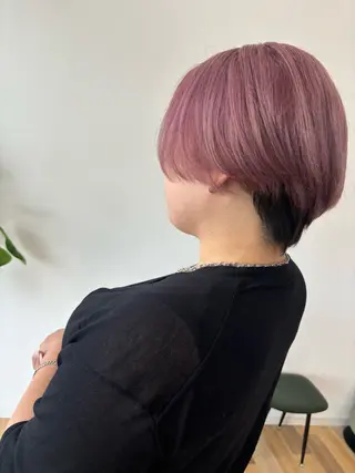 ショート ケアブリーチ 黒瀬有汰のヘアスタイル