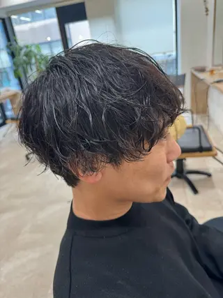 ショート パーマ メンズ 髪質改善/縮毛矯正 /メンズパーマ川田のヘアスタイル