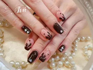 ネイル ネイルサロンAiri 長さ出し·シンプルのネイルデザイン