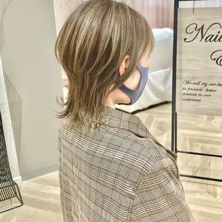 ミディアム 山根 賢樹のヘアスタイル
