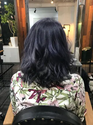 ミディアム カラー WEST OLAND 安藤のヘアスタイル