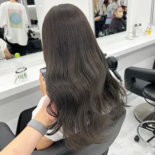 セミロング カラー ヘアアレンジ mai🍑暖色カラー /レイヤー💖のヘアスタイル