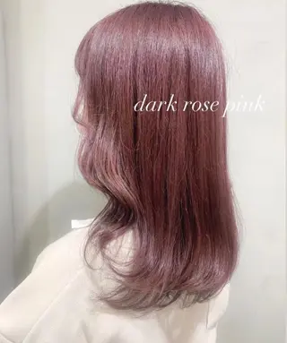 セミロング カラー ワンホン/韓国ヘア 🤍amiのヘアスタイル