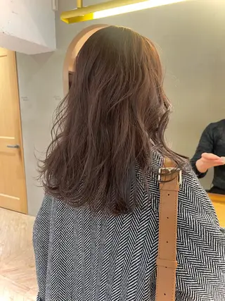 セミロング 似合わせレイヤー ＆透明感カラーのヘアスタイル