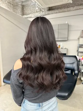 ロング カラー 透明感カラー ブリーチ/ 大村勇人のヘアスタイル