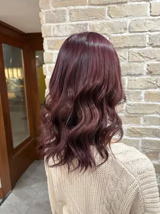 ミディアム カラー 堀 のえかのヘアスタイル