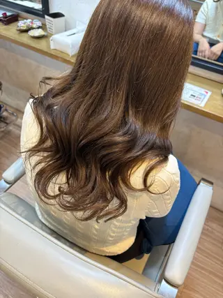セミロング 韓国ヘアー🇰🇷 MIWAのヘアスタイル