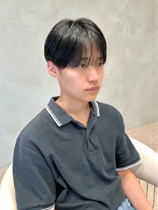 メンズ yuu 🪴 透明感 カラー/メンズパーマのヘアスタイル