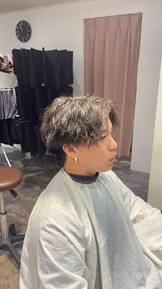 パーマ メンズ 大人男子の メンズパーマのヘアスタイル