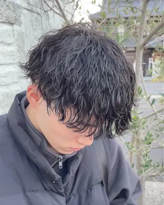 パーマ メンズ アタ ムのヘアスタイル