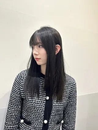 セミロング カラー 矢野 晃平のヘアスタイル