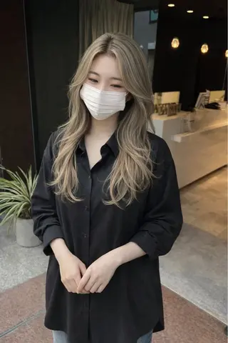 カラー 美髪矯正/髪質改善 /透明感ある艶カラーのヘアスタイル