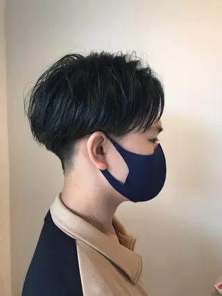 ショート カラー メンズ ニュアンスパーマ/ レイヤー/茶屋町のヘアスタイル
