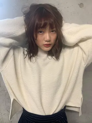 ミディアム カラー カラー特化美容師 💎EIKI💎のヘアスタイル
