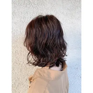 ミディアム パーマ 艶髪・酸性ストレート フリツのヘアスタイル