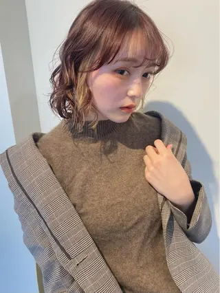 ミディアム カラー 当日予約大歓迎💗 依田瑞希のヘアスタイル