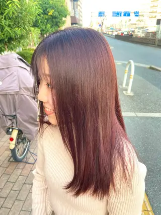 セミロング 透明感カラー🎀 tasty/makoのヘアスタイル