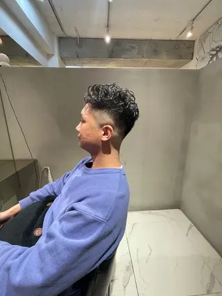 ショート パーマ メンズ 🌫️縮毛矯正/髪質 改善/ゆずる🌫️のヘアスタイル