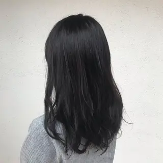 ロング カラー パーマ ニュアンスパーマ/ レイヤー/茶屋町のヘアスタイル