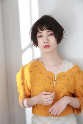 ショート カラー パーマ ヘアアレンジ 可愛いを作る神 ナオヒロのヘアスタイル