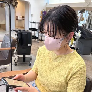 ミディアム 綿貫 美雪のヘアスタイル