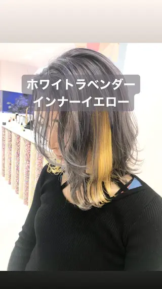 ミディアム カラー 店長 小池アキトのヘアスタイル