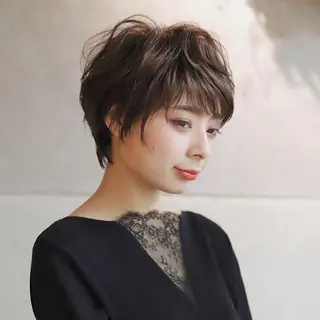 ショート カラー 落合 優樹のヘアスタイル