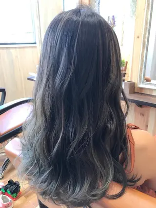 ロング カラー ヘアアレンジ 土畑 博矢のヘアスタイル