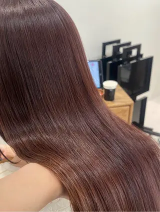 セミロング カラー 暖色カラー /ヘアアレンジ/花鈴のヘアスタイル