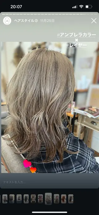 ロング カラー hair works raptureのヘアスタイル