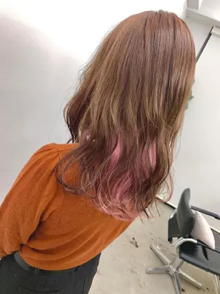 ロング カラー leben serikaのヘアスタイル