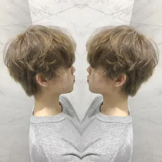 ショート カラー 重政 和樹のヘアスタイル