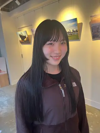 ロング カラー パーマ ヘアアレンジ robe所属・robe 田中 実友のヘアスタイル