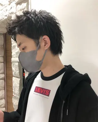 ヘアアレンジ メンズ ainico+所属・メンズ特化✂️栗原 侑也のヘアスタイル